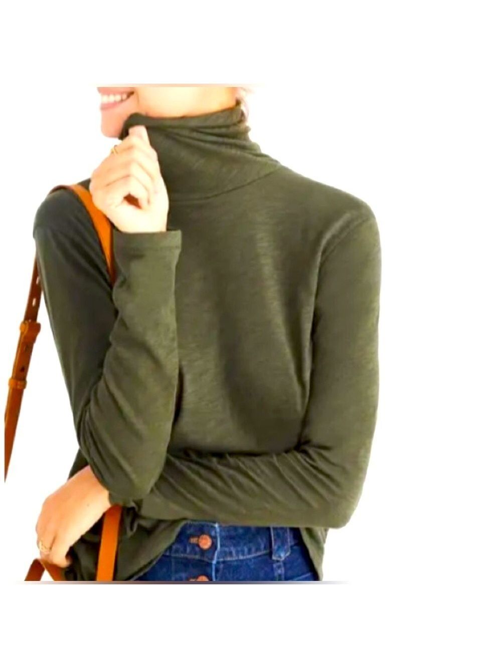 Madewell Whisper Cotton Turtleneck Size Medium